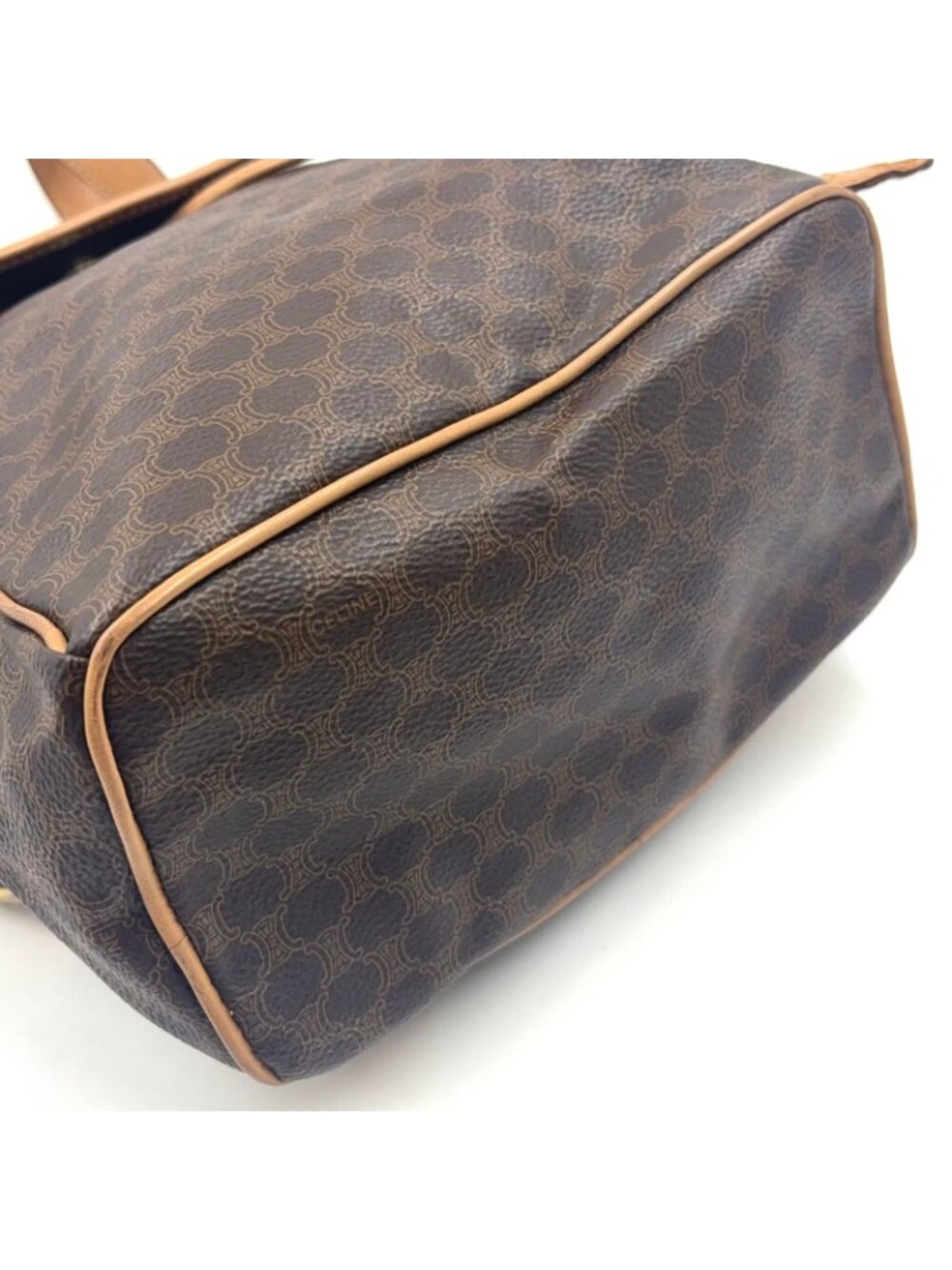 Celine Macadam Pattern Brown Backpack Gold - Picture 7 of 15